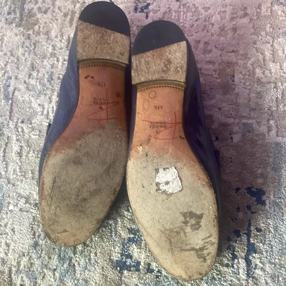 Gucci dress shoes blue 41 1/2 Loafers